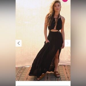 Free People Black Maxi Dress